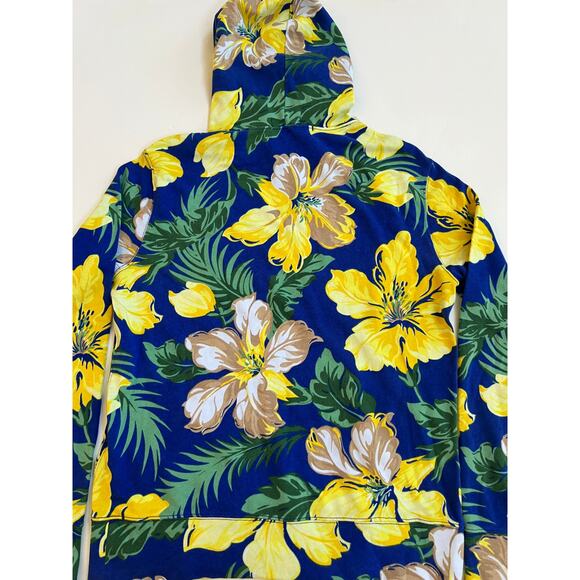 Polo Ralph Lauren Men Tropical Hawaiian Floral Graphic Terry Hoodie Size S NWT - Picture 2 of 16